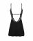Сорочка Obsessive Bellastia chemise & thong, XL/2XL, непрозора, фігурне декольте, стрінги в наборі