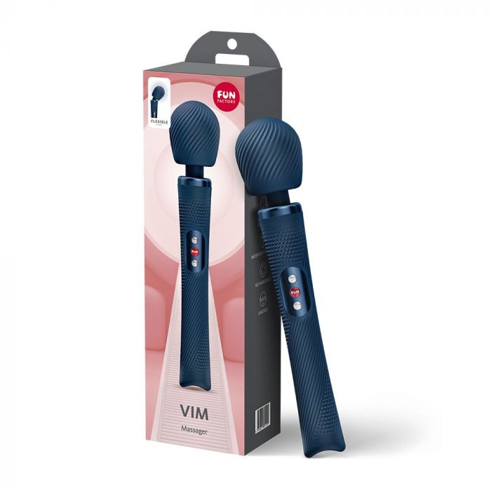 Вібромасажер Fun Factory VIM Vibrating Wand Nightblue, суперпотужний та легкий, до 6 годин роботи