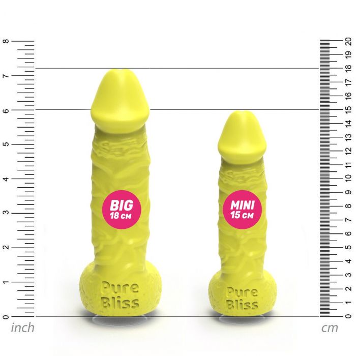 Мило у формі пеніса Pure Bliss BIG Yellow, крафтове мило-член, натуральне