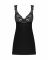 Сорочка бебі-дол з мереживом на грудях Obsessive Donna Dream babydoll M/L Black, стрінги