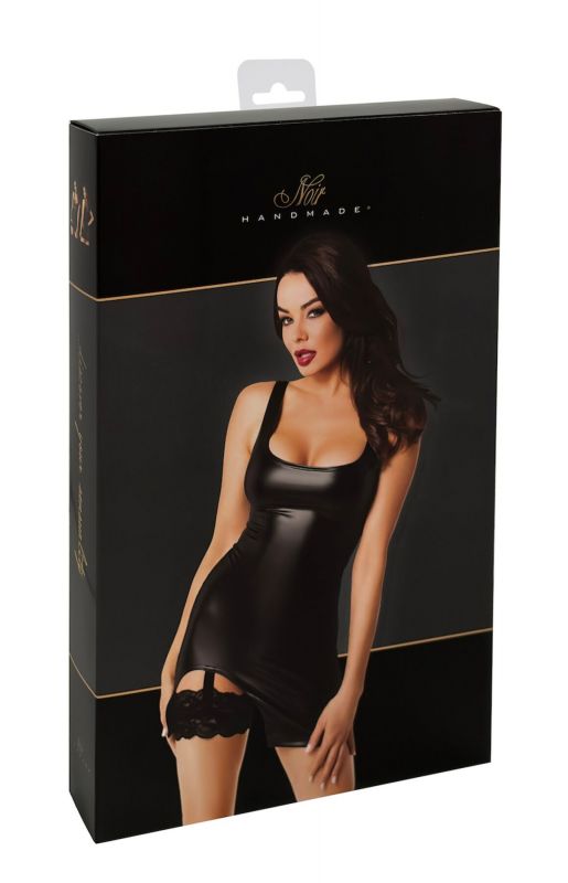 Сукня Noir Handmade F344 Powerwetlook dress with garter - 3XL
