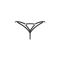 Трусики Obsessive Euridia thong XL/2XL