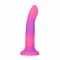 Фалоімітатор, що світиться в темряві, ADDICTION Rave 8″, Glow in the Dark Dildo Pink Purple, 20,3 см