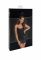 Сукня Noir Handmade F307 Mirage, XXL, black, міні, під латекс, відкрита спина, декор зі стразів