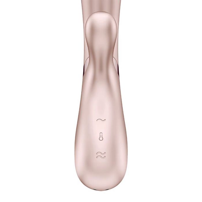Смарт вібратор-кролик із підігрівом Satisfyer Hot Lover Nude