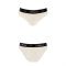 Трусики з широкою резинкою і мереживом Passion PS001 PANTIES XL, ecru