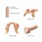 Реалістичний фалоімітатор Strap-On-Me Sliding Skin Realistic Dildo Vanille M, ефект рухливої шкіри