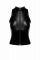 Топ Noir Handmade F324 Glam, XL, black, халтер, на блискавці, вінілові вставки, комір-стійка