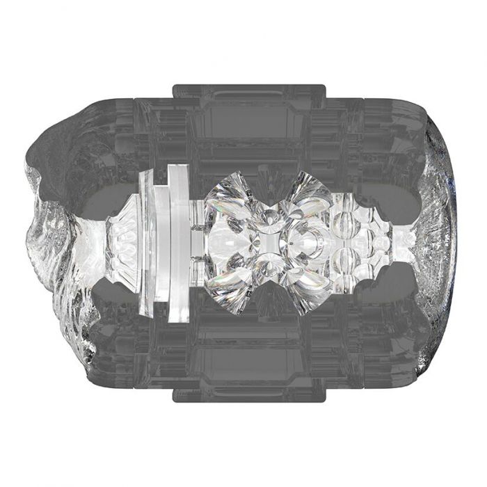 Двосторонній мастурбатор Fleshlight Quickshot Stoya, компактний, наскрізний, зі зліпка вульви та ануса