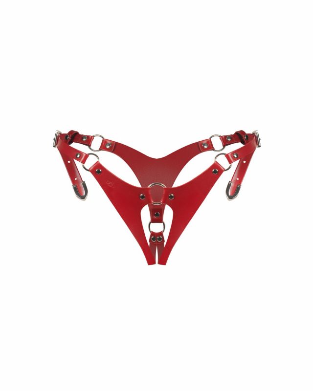 Трусики Obsessive Inferro crotchless thong S/M/L