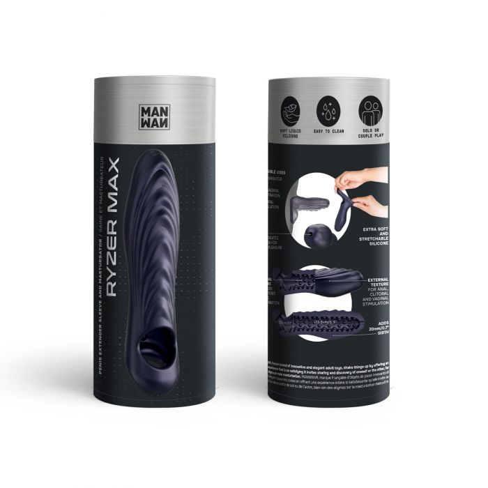 Насадка на член Manwan RYZER MAX - Black Plum