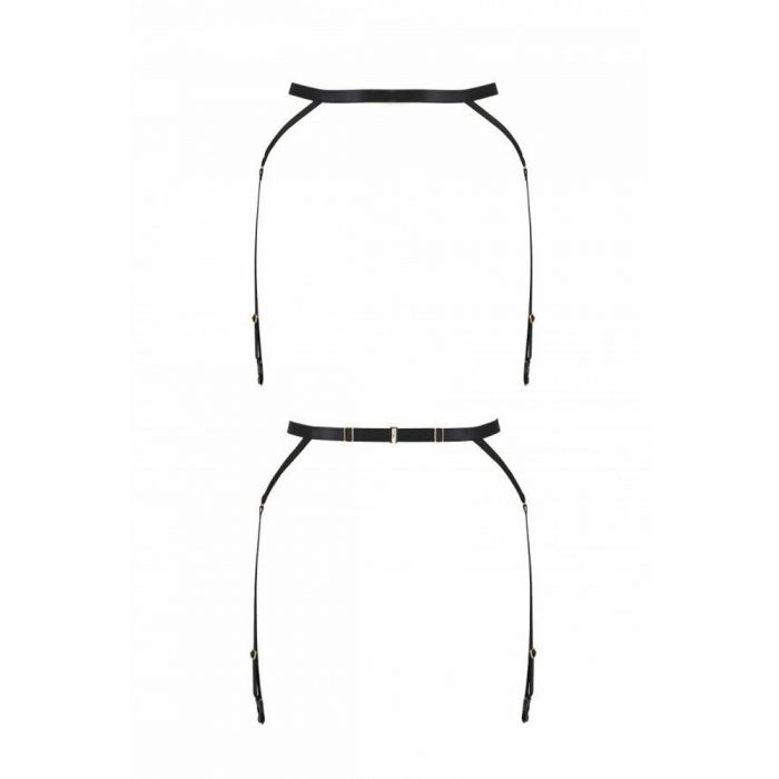 Пояс-стрепи з підв'язками для панчох Passion Exclusive MEGGY GARTER BELT S/M, black