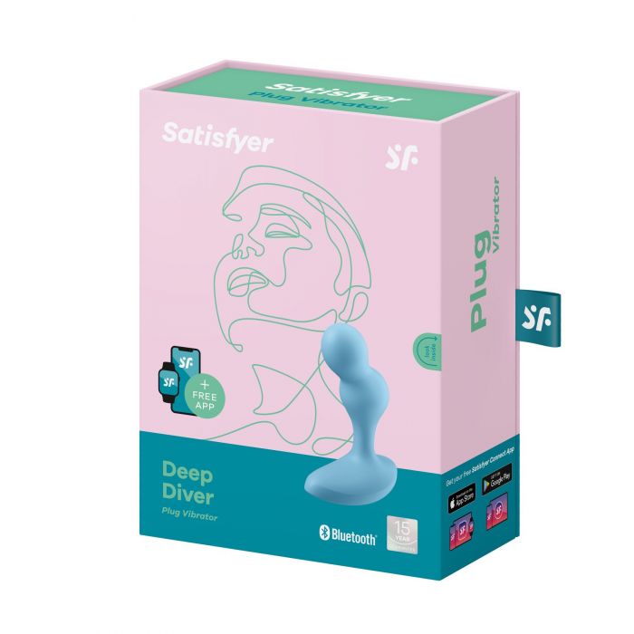 Смарт-масажер простати Satisfyer Deep Diver Light Blue