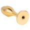 Металева анальна пробка — кролячий хвіст LOCKINK SEVANDA White Bunny-Tail Anal Rose-shape Plug