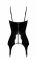 Корсет із підв'язками для панчіх Noir Handmade F381 Dominae Venom PVC corset-belt M