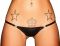 Трусики з мокрим ефектом Noir Handmade P005 Pantie 3XL, відкриваються збоку