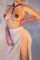 Пестис-сердечка з пензликами та чокером JSY Nipple Sticker AC8015 Red