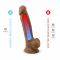 Фалоімітатор SilexD Johnny Caramel (MODEL 1 size 7in), двошаровий, силікон + Silexpan, діаметр 3,8см
