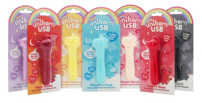 Вібратор-єдиноріжка Unihorn USB Bullet – Blaze Diablo віброкуля, USB-зарядка, 10 режимів