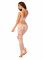 Сітчастий бодістокінг з імітацією топа та шортів Obsessive Bodystocking G330 S/M/L, white, з доступо