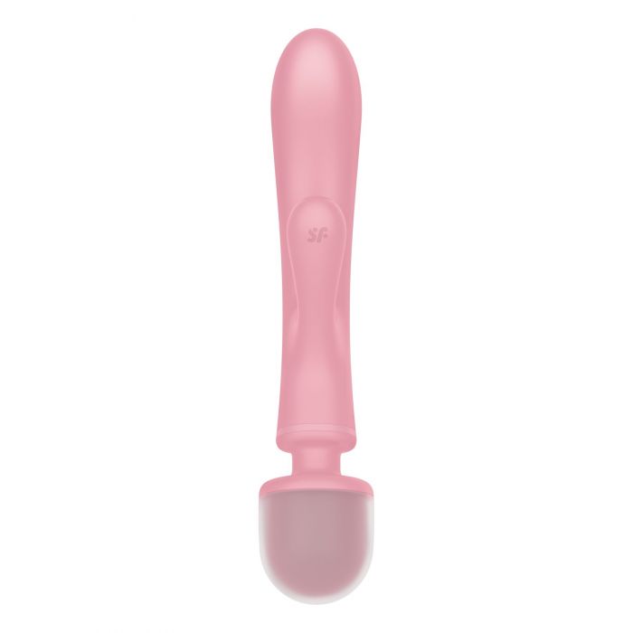 Вібратор-кролик з вібромасажером Satisfyer Triple Lover Pink, 3 мотори