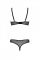 Еротичне боді Passion MARINA BODY, S/M, black, з відкритими чашками