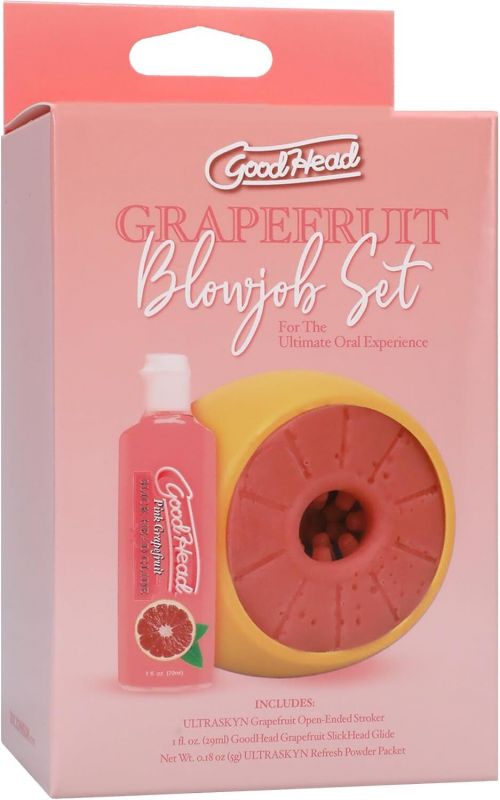 Набір для мінету Doc Johnson GoodHead Grapefruit Blowjob Set - Yellow