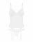 Корсет Obsessive Alissium corset&thong XL/2XL, гнучкі кісточки, відкрита спина, стрінги в комплекті