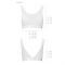 Топ з прозорою вставкою Passion PS002 TOP XL, white