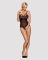 Мереживне боді з доступом Obsessive 818-TED-1 teddy S/M, чорне