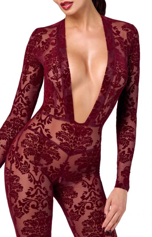 Бодістокінг Noir Handmade F382 Kink Royal Catsuit XS