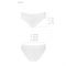 Трусики з широкою гумкою і мереживом Passion PS001 PANTIES S, white