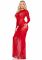 Сукня з довгим рукавом Leg Avenue Lace and Net Bodycon Gown One Size, Red