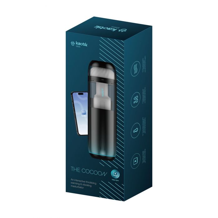 Смарт-мастурбатор Kaotik Labs The Cocoon, режим edging, пульсації, підігрів до 42 °C
