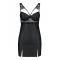 Бебі-дол з еко-шкіри та мережива Passion LOONA CHEMISE XXL/XXXL, black