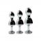 Металева анальна пробка Wooomy Lollypop Double Ball Metal Plug Red M, діаметр 3,1 см, довжина 9,4 см