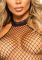 Еротичний сітчастий бодістокінг Leg Avenue Racer neck bodystocking Black