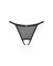 Прозорі стрінги з доступом Obsessive Celia Noir crotchless thong XS/S