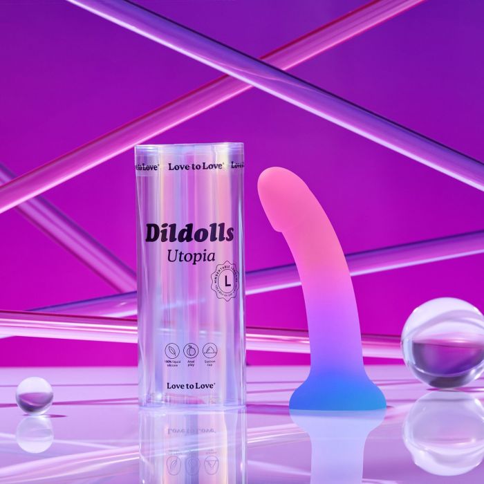Дилдо з кольоровим градієнтом Love To Love DILDOLLS - UTOPIA L ультрам'який