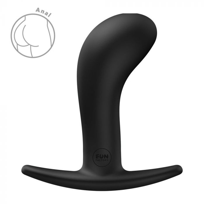 Анальна пробка Fun Factory BOOTIE L Black, діаметр 3,8 см, тонкий обмежувач