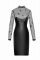 Сукня Noir Handmade F310 Sublime, M, black, міді, мокрий ефект, верх — сітка, довгий рукав