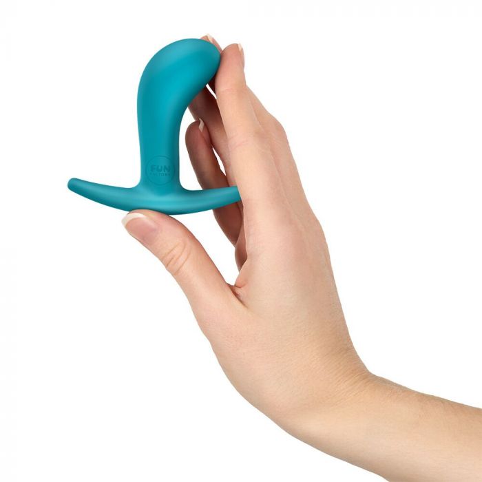 Анальна пробка Fun Factory BOOTIE S Aquamarine, діаметр 2,8 см, тонкий обмежувач