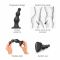 Насадка для страпона Strap-On-Me Dildo Plug Beads Black M