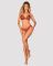 Комплект Obsessive Ms Merrilo 2-pcs set, XS/S, м’який бюстгальтер та трусики з доступом і з помпоном