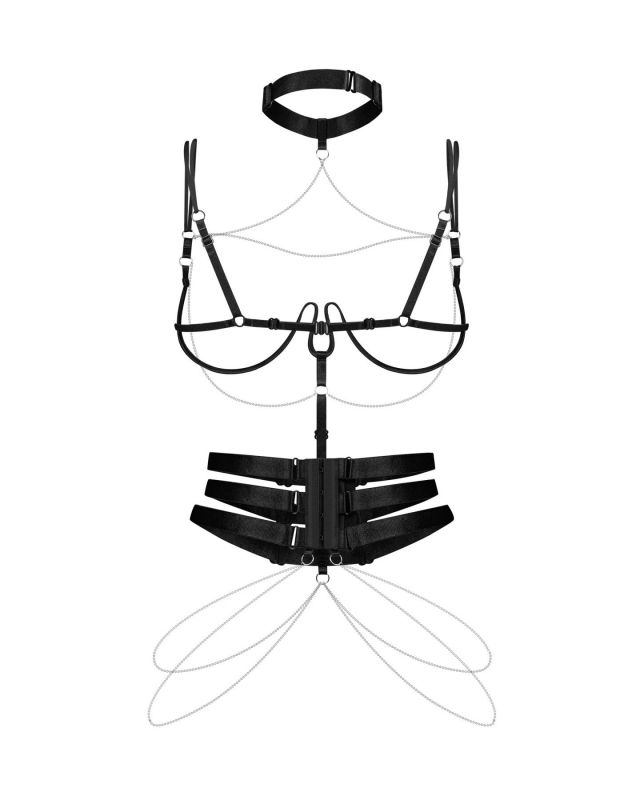Портупея Obsessive Premisis Black harness S/M/L