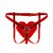 Трусики Серце для страпону Feral Feelings - Hearts Strap-on Belt Red Trasparent