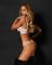 Комплект Obsessive Premisis White 3-pcs crotchless set S/M