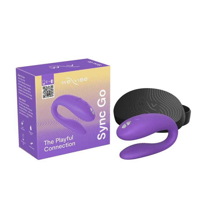 Смарт-вібратор для пар We-Vibe Sync GO Light Purple, тревел-кейс