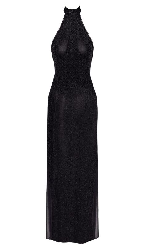 Сукня Noir Handmade F372 Onyx Twin-slit Long dress XS