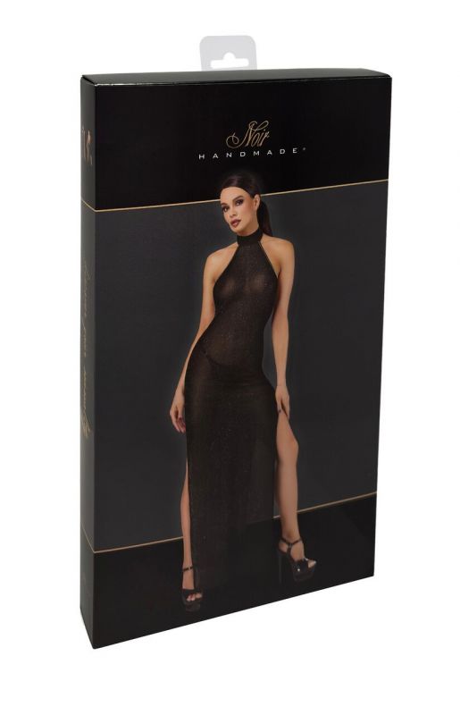 Сукня Noir Handmade F372 Onyx Twin-slit Long dress XS
